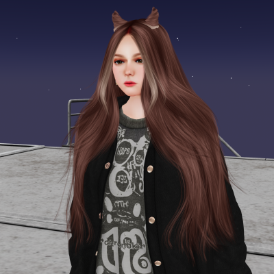 Moon. Hair // Cloak (Horns)